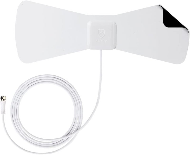 Antop 30 Miles Digital TV Antenna Indoor Directional UHF VHF Reception and 10 Feet High Performance Coax Cable - Image 2